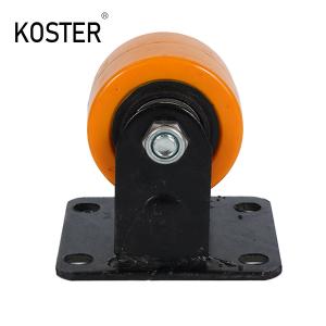 China 5 Inch Top Plate Trolley Cart Caster with Customization Option and Rotating Wheel on sale