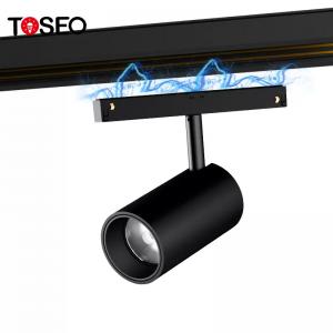  Black 48V Magnetic Folding LED Ceiling Track Light Adjustable Rail Track Spotlight Fixture Manufactures