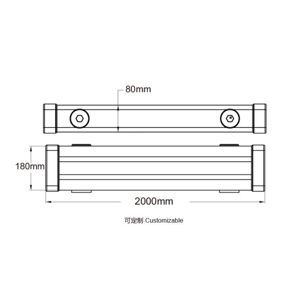 Polymer Ground Safety Barrier Traffic Guardrails