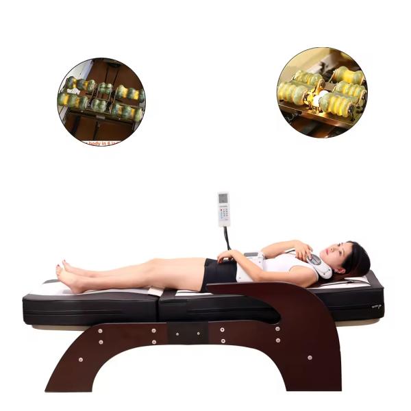 Thermal Therapy Jade Roller Massager Table Electric Automatic Heating Stone Chiropractic Medical Spa Infrared Massage Bed