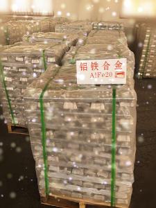 China AlFe Aluminum Master Alloy Industry Metallurgical Metals Steel Making Ferro Aluminumn Alloy on sale