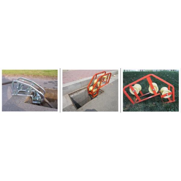 Edge Mount Manhole Lead In Cable Roller Guide Roller Trench Roller