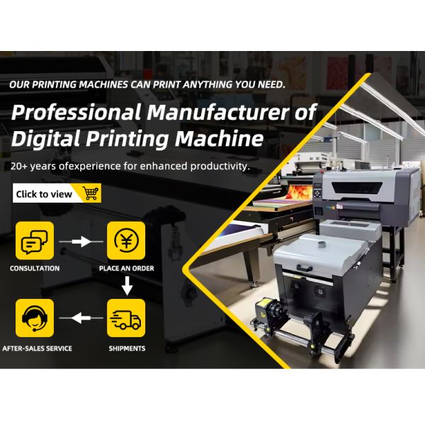 High Quality XP600 Imprimante DTF Printer Printing Machine A3 Label Printer Flex Small Business T-shirt Clothes Transfer Print