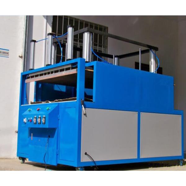 Blue Textile Packing Machine Pillow Compress Machine 1 Year Guarantee