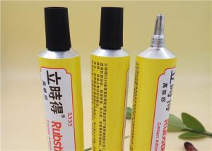  Six Color Soft Aluminum Adhesive Tubes Packaging With Extended Plastic Nozzle Manufactures