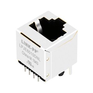 Without LED 1X1 Port 8P8C Vertical RJ45 Modular Jack without Integrated