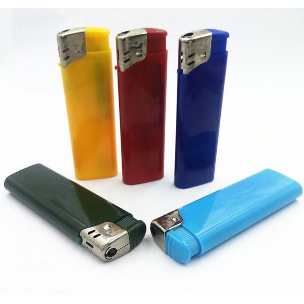 Customization Encendedor Electronic Plastic Lighter Five Colors Gas