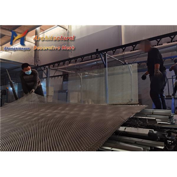 Facade Aluminum Expanded Mesh 30m Black Expanded Metal Sheet