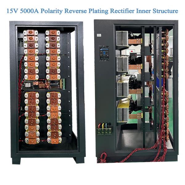 15V 5000A DC Remote Control Electroplating Power Supply 380V 3 Phase AC Input For Caustic Soda