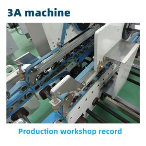 Compact 3.5M*1.1M*1.4M CQT 800 Folder Gluing Machine for Cardboard Folding and