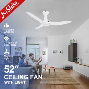 Dimmable LED Ceiling Fan with Flush Mount Design and Multiple Size Options for
