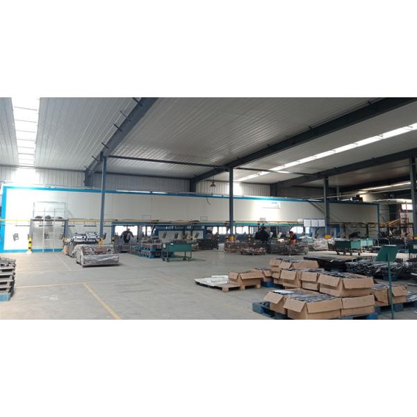 CE Metal Electrostatic Powder Coating Line Large Capacity Gas Heating