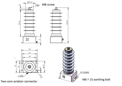 High Voltage Capacitor Power Supply block diagram and terminal connection schematic