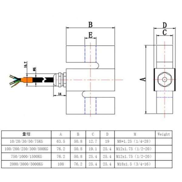 10kg Stainless Steel Load Cell 5-10V