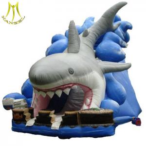 China Hansel low price amusement park inflatable toys shark slide for children in game center on sale