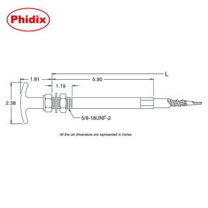 Durable Push-Pull Twist Lock Control Handle With Secure Locking Mechanism