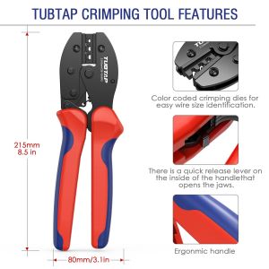 Practical Ergonomic MC4 Crimping Tool Kit , Portable MC4 Connector Crimping Tool