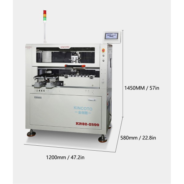 KR82-2500R Automatic Tray IC Programmer | 8 Stations + 2 Nozzles | ±0.03mm Precision for SOP/QFN/BGA/QFP | 2500 UPH