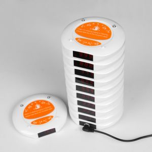 Wireless cafe and bar ordering service queue call pager system