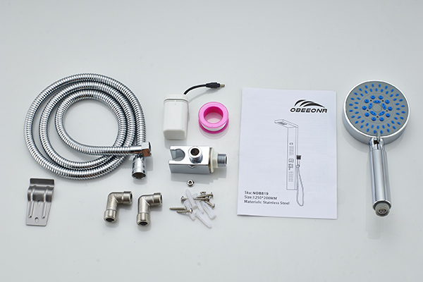 ROVATE Wall Mount Shower Panel Ceramic Valve Core Material CE Certificated
