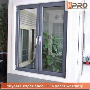China Vertical Opening Pattern Aluminum Casement Windows With Security System CASEMENT ALUMINIUM WINDOWS casement door on sale
