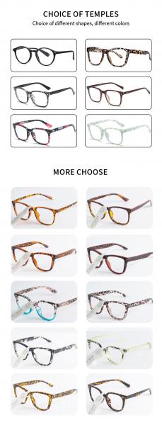 Custom Unisex Eyeglasses Frames TR90 Blue Light Blocking Optical