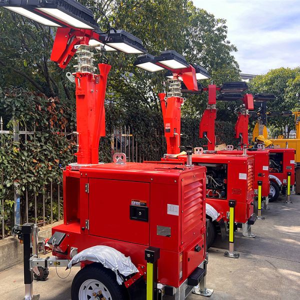 Mining Mobile Light Tower Remote Locations Diesel Generator Light Tower Industrial Light Tower for Sale
