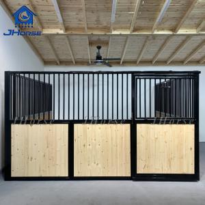  Indoor Portable Wood Pine Horse Stable Sliding Door Horse Stall Panels Manufactures