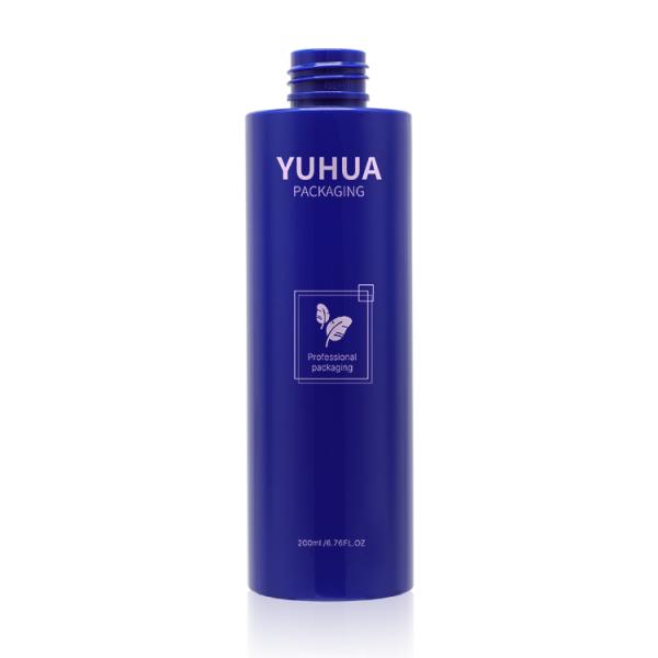 Shampoo 200ml Blue Plastic Packaging Bottles With Pump