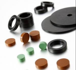  Silicone Flat Rubber Sealing Washe , BSF Glyd-Ring for Injection Moulding Machines / Hydraulic piston seal Manufactures