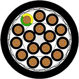  NSSHCGEWÖU-V Mining Trailing &amp; Reeling Cable With Semiconducting Layer For Enhanced Safety And Damage Detection Manufactures