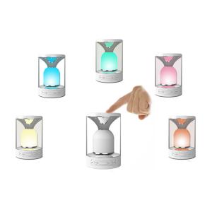 Portable Touch Sensor Mood Lamp Wireless Speaker with Adjustable Brightness