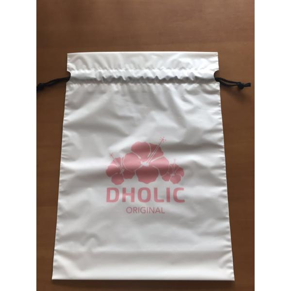 Eco - Friendly Drawstring Plastic Bags , White Transparent Soft Plastic Bundle Pocket Size W30 X L33cm
