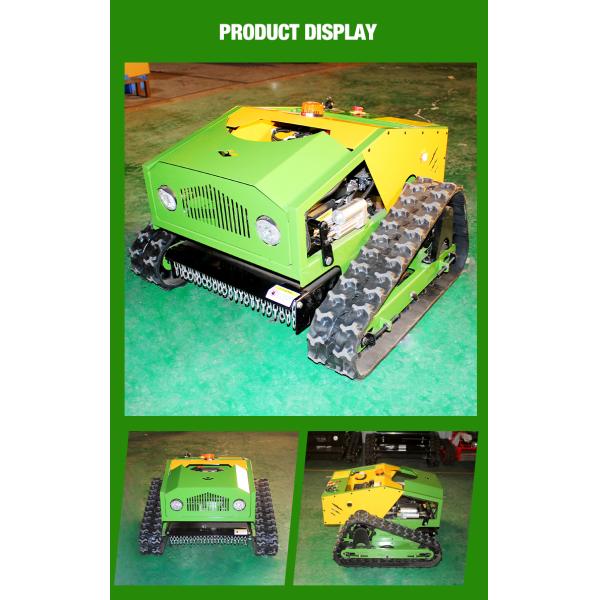 Gasoline Crawler Robot Lawn Mower Self Propelled Remote Control Walking Tractor Garden Grass Cutting Machine