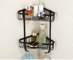  Brass Triangle Bathroom Corner Shower Basket For Hotel Manufactures