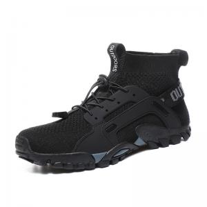  Mountaineering Shoes Flying Woven High Top Large Size River Tracing Shoes Manufactures