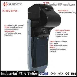  4G PDA Thermal Printer Built in Wireless Barcode Scanner for Club Card Manufactures