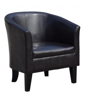  Leather Office Tub Arm Chair Sofa Black Bonded For Living Room CE ROSH BSCI Certification Manufactures