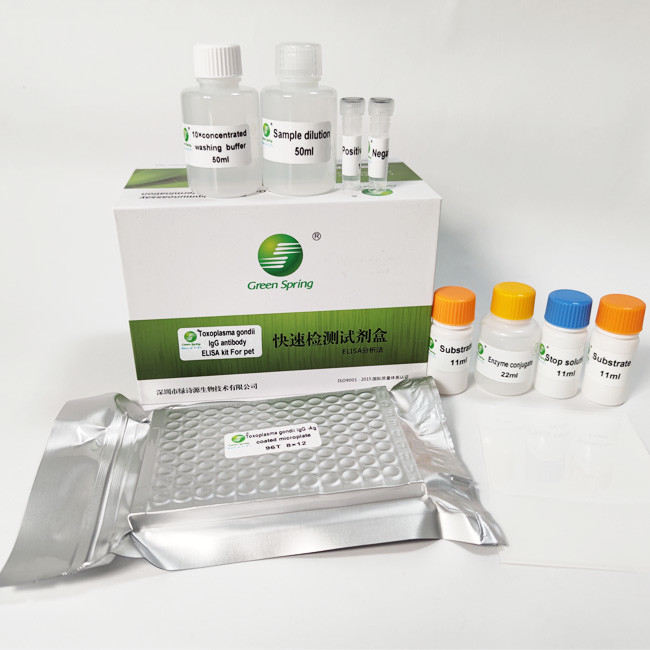 Toxoplasma Gondii IgG ELISA Toxoplasma Rapid Test Kit For Pet 96 Wells/Kit GMP
