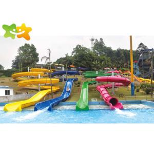 Combination Plastic Pool Water Slide , Large Pool Slides High Mechanical
