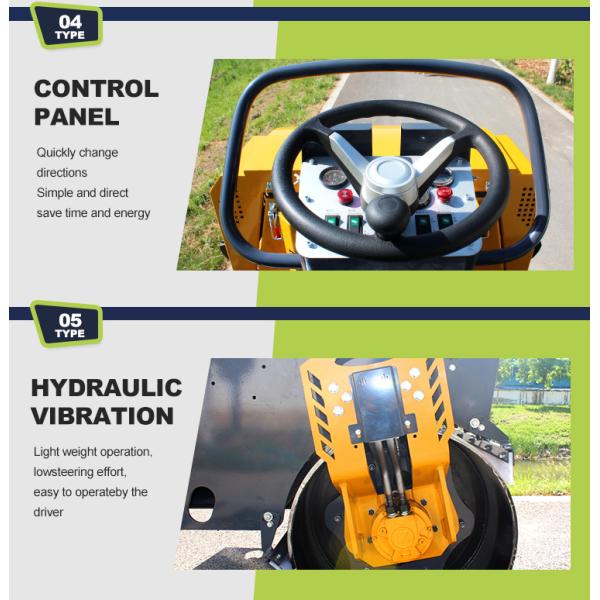 Construction Machinery 4Ton Roller Small Double Drum Hydraulic Vibratory Roller