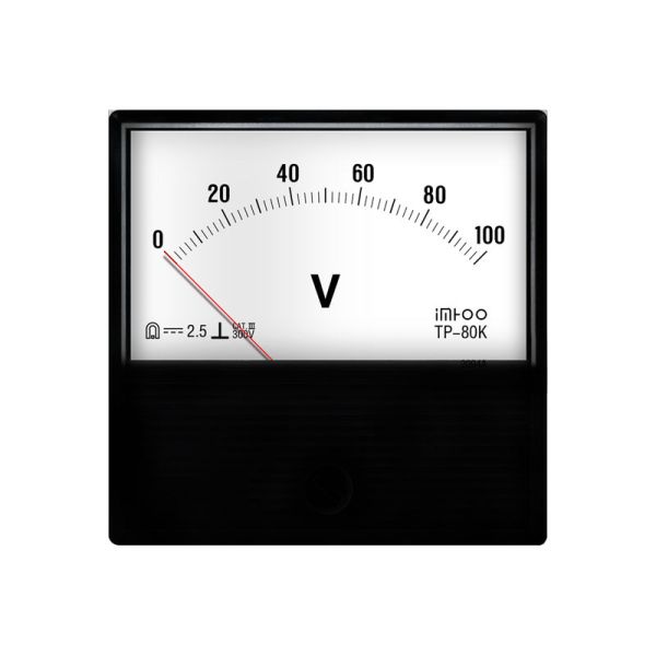 imhoo TP-80K Analog Panel Voltmeter - Welding Machine Dedicated Meter, Replacement for Yokogawa / Kompaly Similar Size