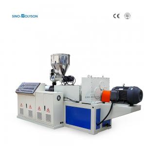  38CrMoALA Plastic Conical Twin Screw Extruder 150-250kg/H Manufactures