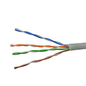 China 4PR 24AWG UTP CAT5 Network Cable 250MHz Frequency Flame Retardancy CMR on sale