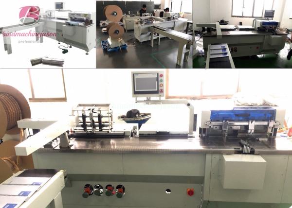 Quality Twin loop wire inserting machine with punching function PBW580 for calendar for sale