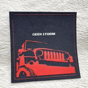  Silk Printing Logo On Woven Label Clothes Accessories T Shirt Printing Stickers Manufactures