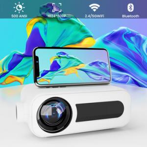  120 ANSI Portable Mini Led Projector , Home Movie Projector With 5G Wi Fi Version USB BT Manufactures