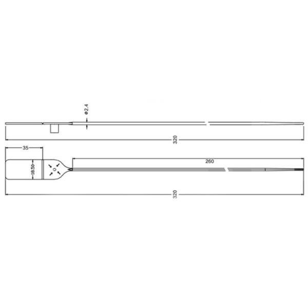 Detailed product specifications diagram