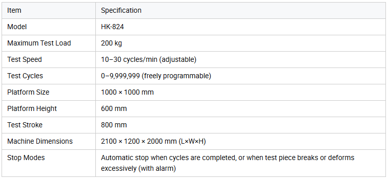 Office Chair Structural Integrity Testing Equipment Comprehensive Strength Testing Machine for Chair Backrests