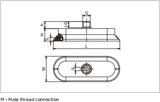 SOF Series Oval Flat Suction Cup Speical for Metal Sheet